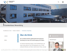Tablet Screenshot of krankenhaus-neuenbuerg.de